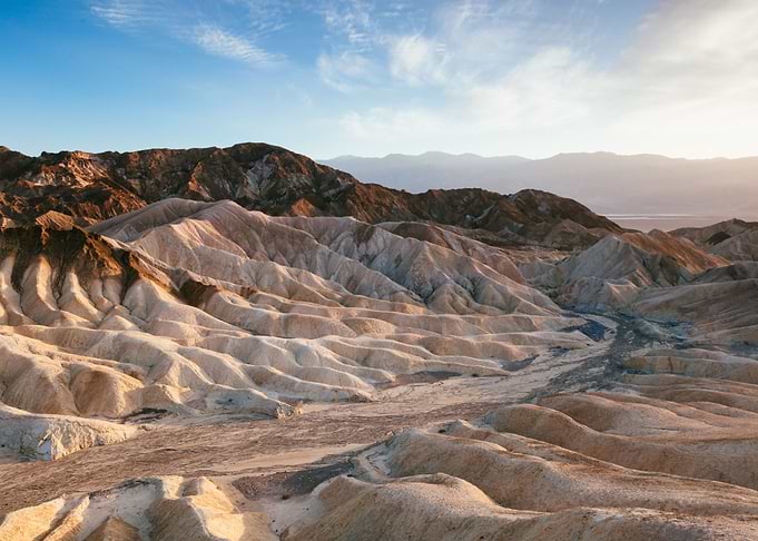 Death valley at sunset