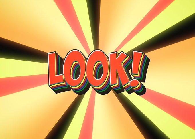 Look 70s message rotate