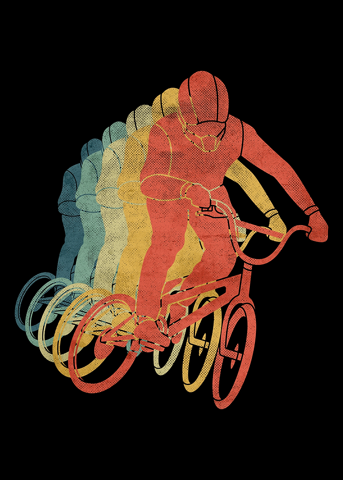BMX Riding Bike Retro