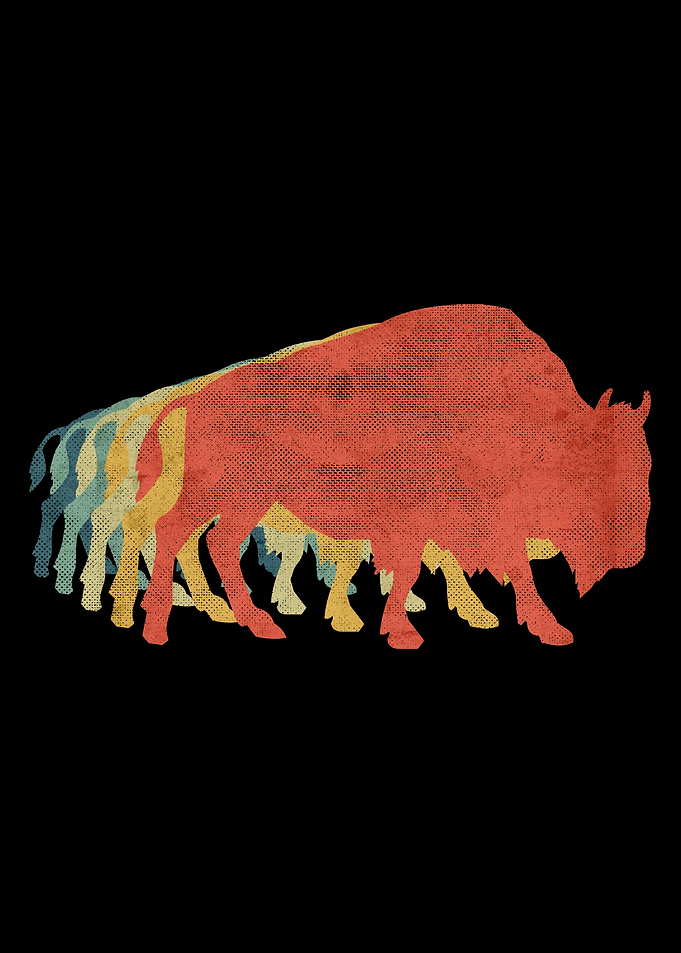 Bison Fuffalo Retro