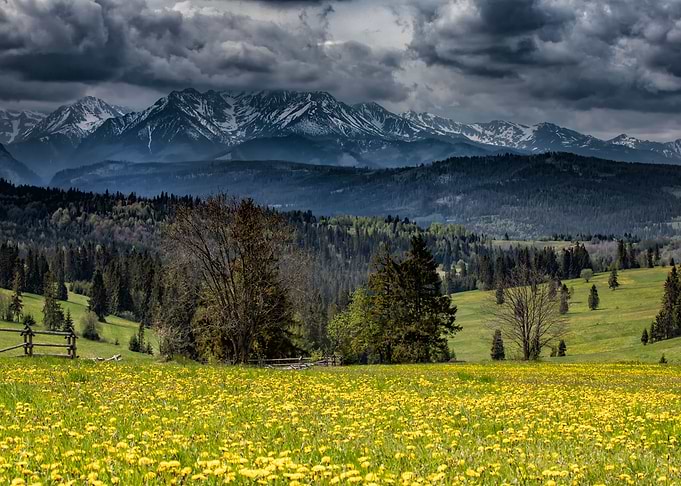 View of Tatra Mountains