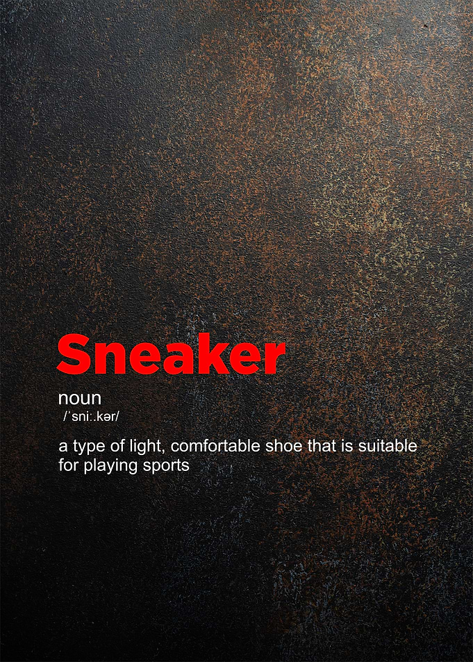 sneaker definition poster