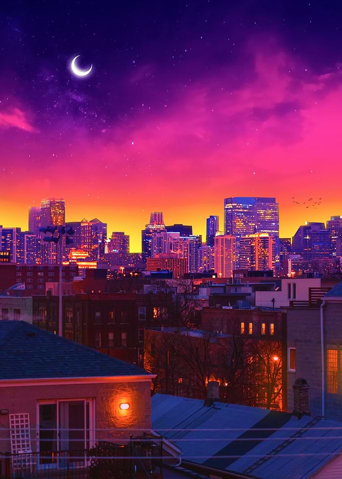 Dusk in Chicago