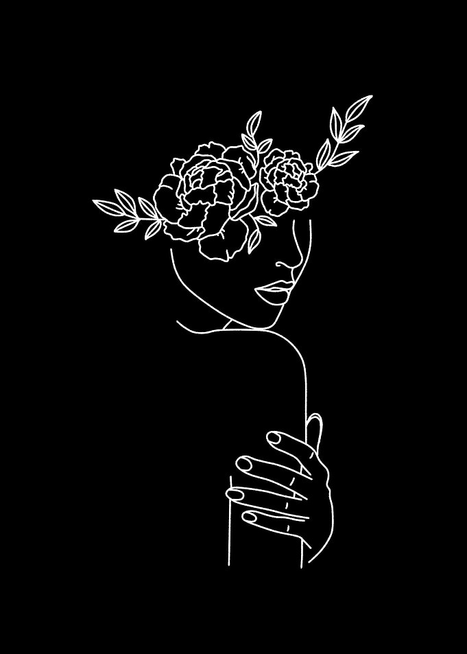 girl with flower aesthetic