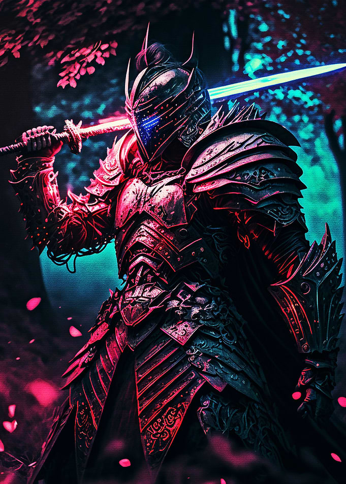 Swordsman wearing armor