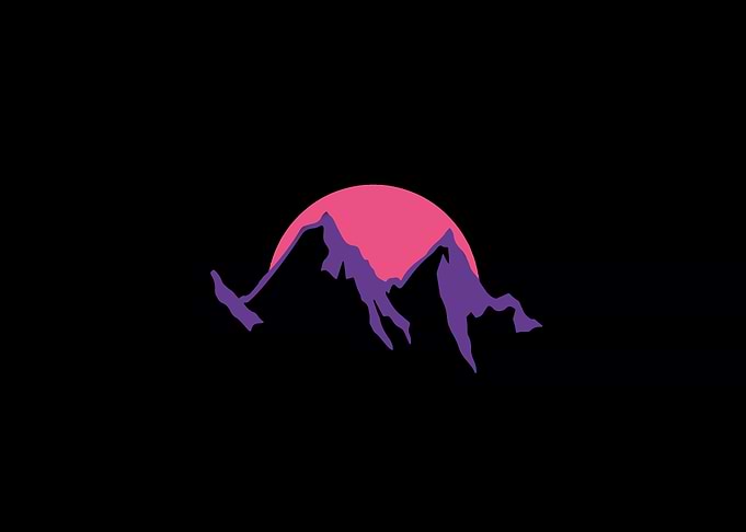 Mountain Minimalist art