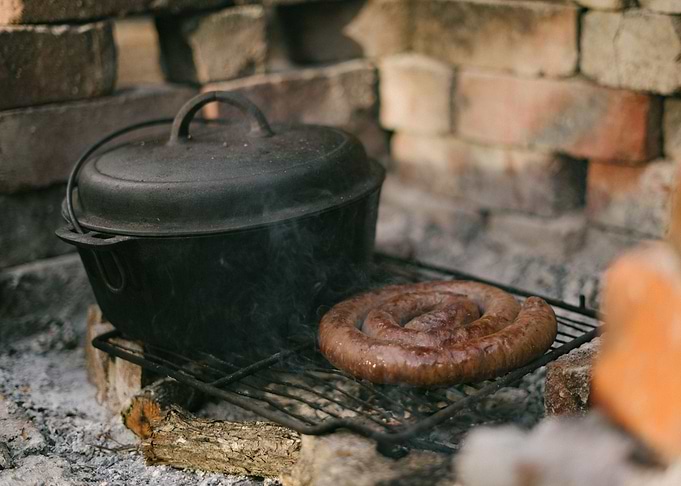 Sausage and relish outdoor