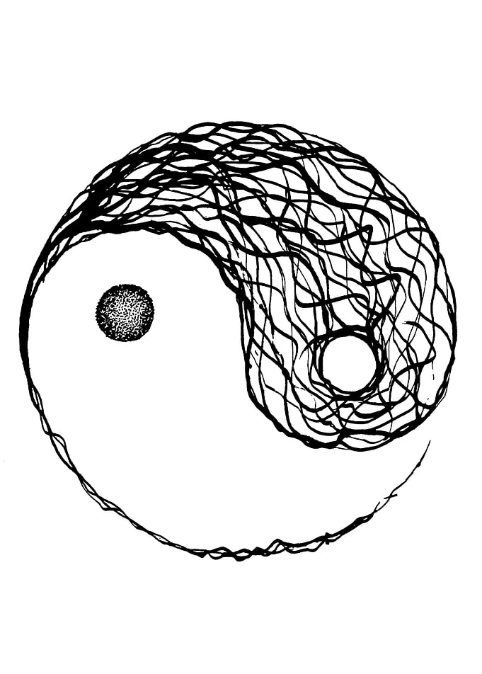 Yin Yang balance Symbol