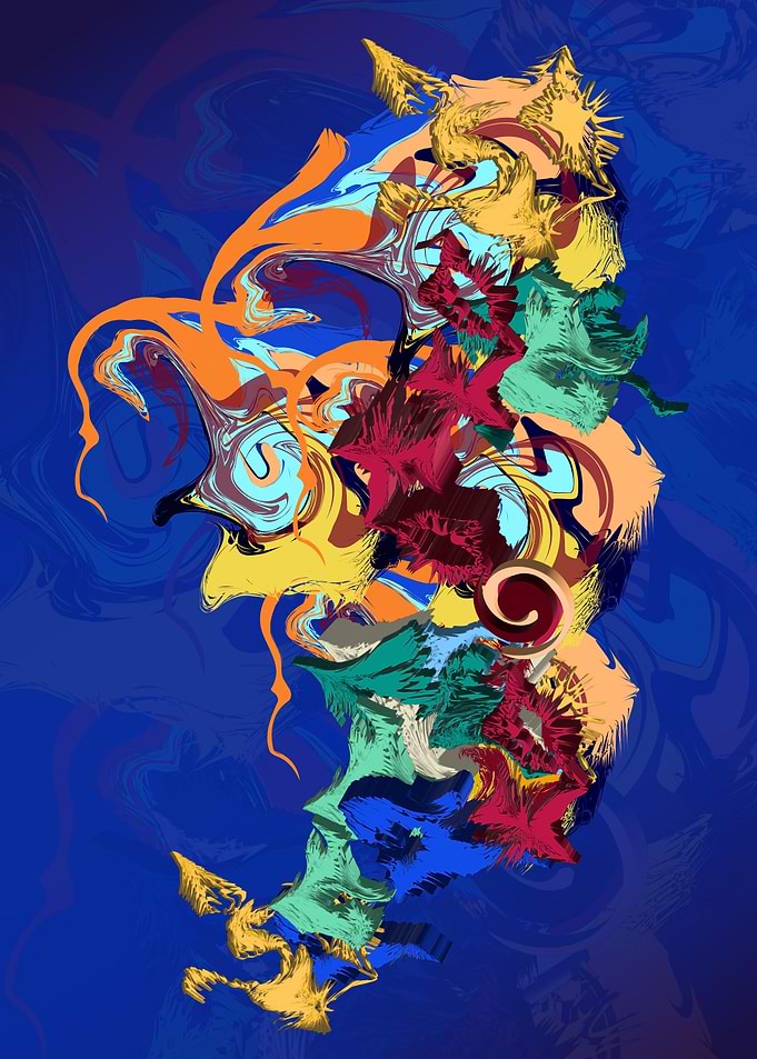 colorfull abstract map