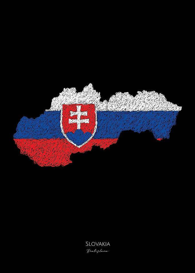 Slovakia World Cup FlagMap