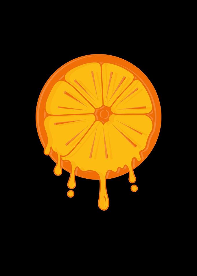Orange Dripping