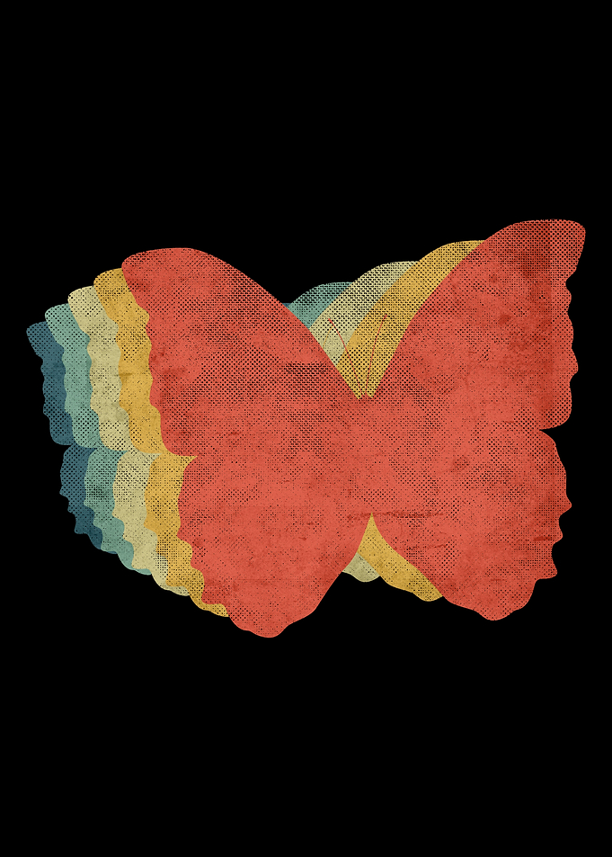 Butterfly Retro Vintage
