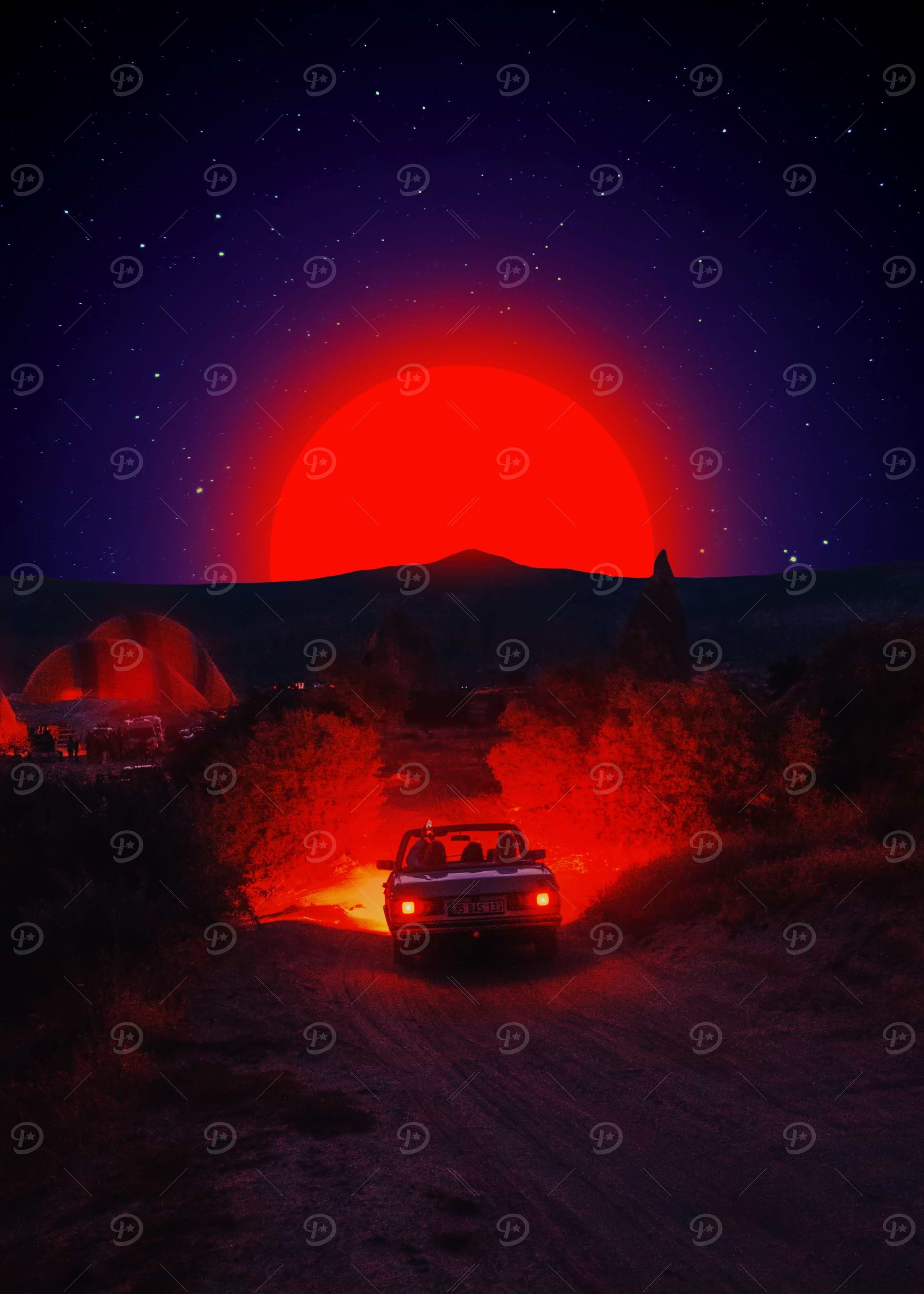 Chasing the red sun
