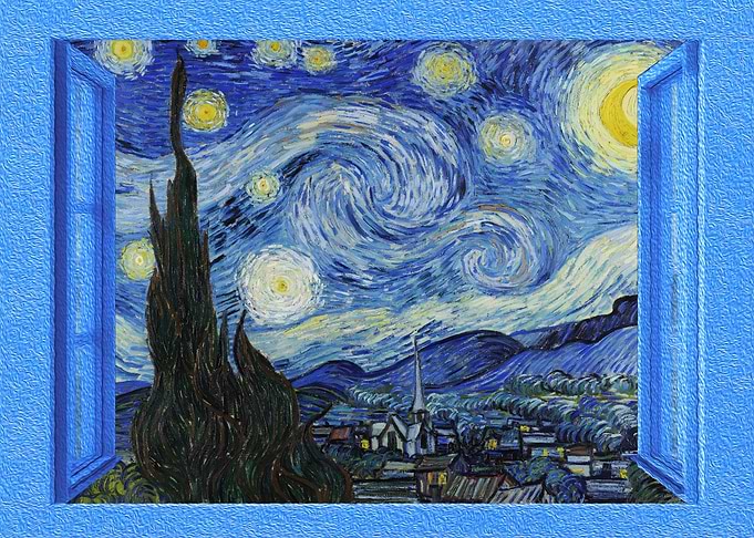 Van gogh art painting view