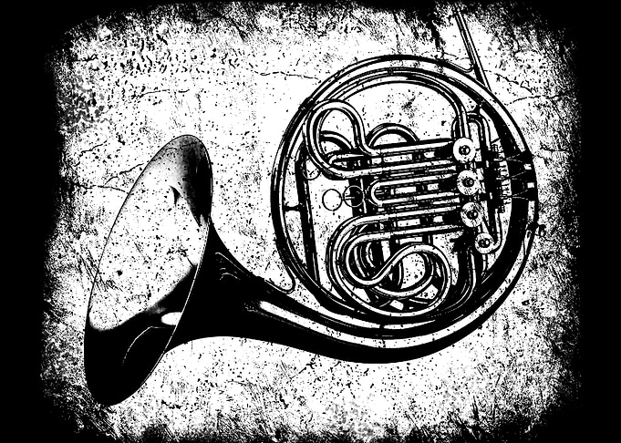 Vintage Music French Horn