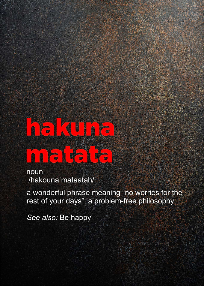 hakuna matata definition
