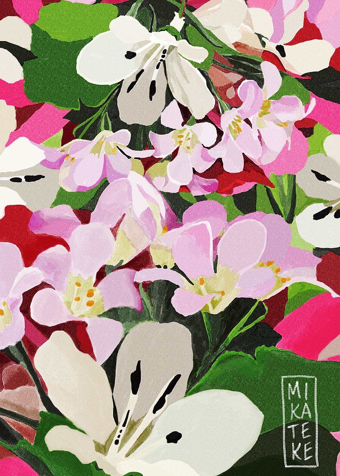 Floral 20221127 pink green