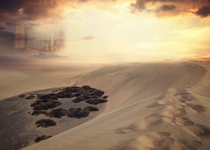 Apocalypse, desert, city