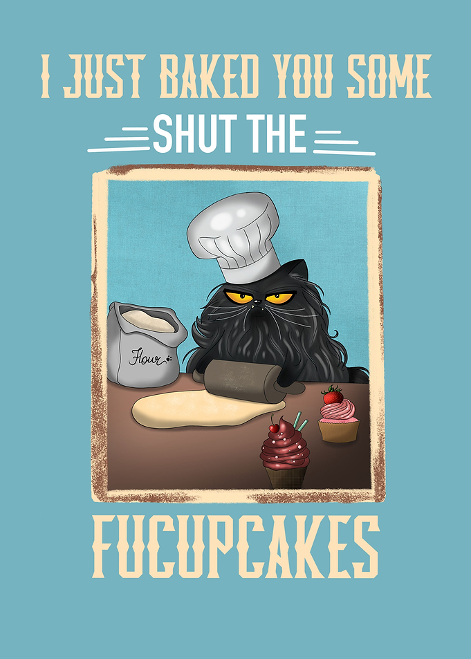 cat baking
