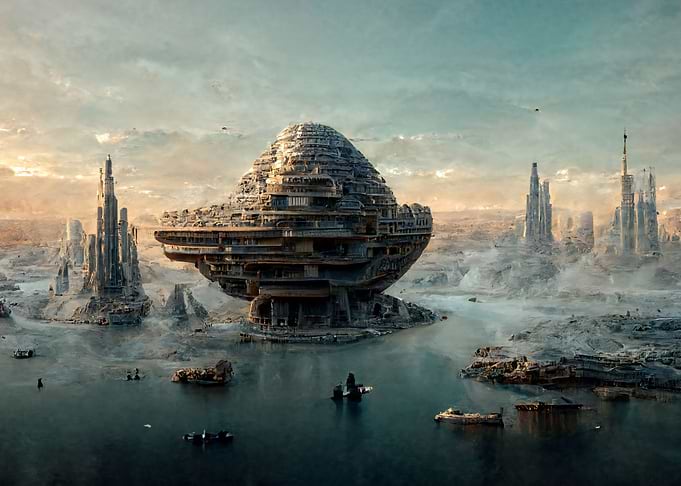 Fantasy Futuristic City