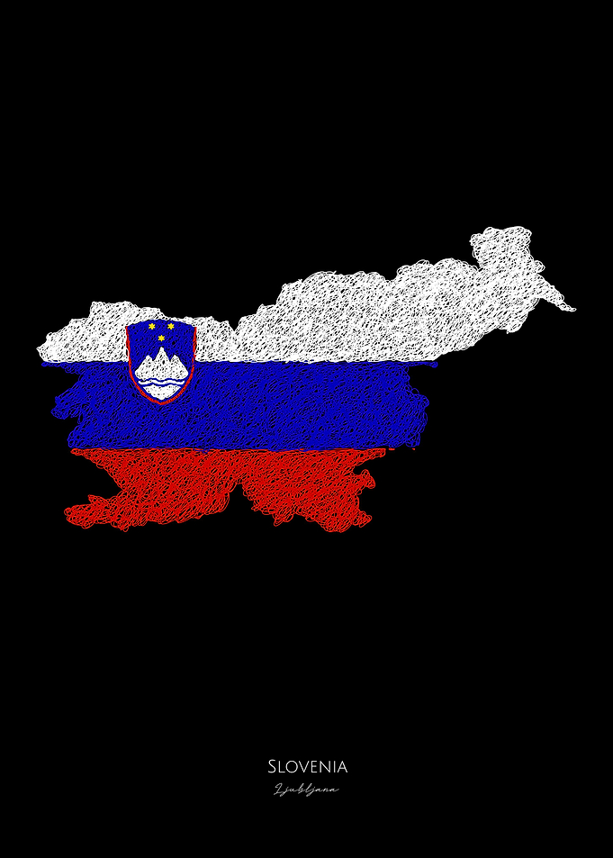 Slovenia World Cup FlagMap
