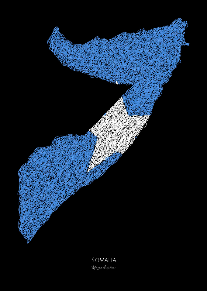 Somalia Flag Map World Cup