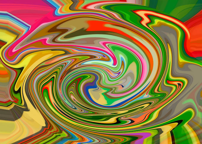 Abstract Alien Man