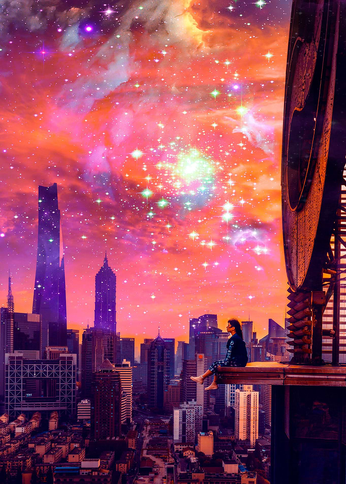 City Space Outer Galaxy