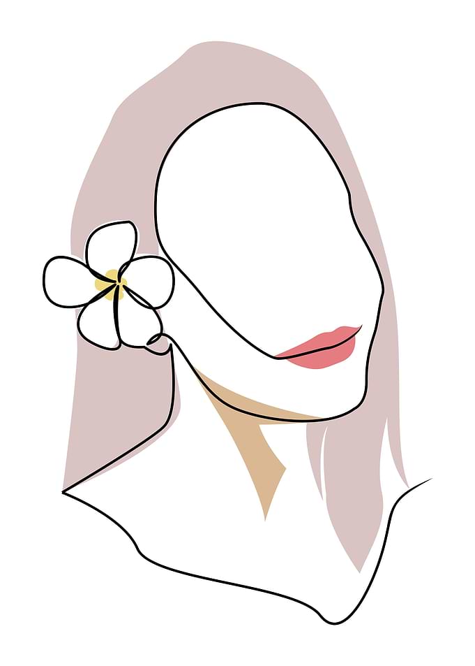 minimalist art woman
