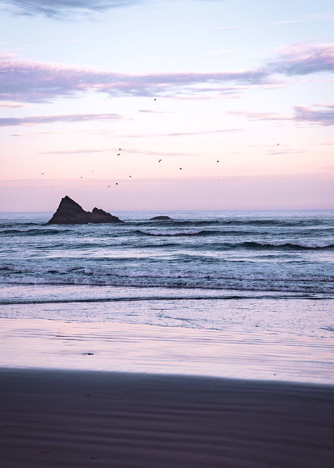 Oregon Coast Beach Sunset