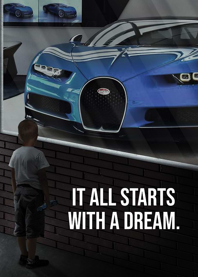 Starts With Dream Bugatti