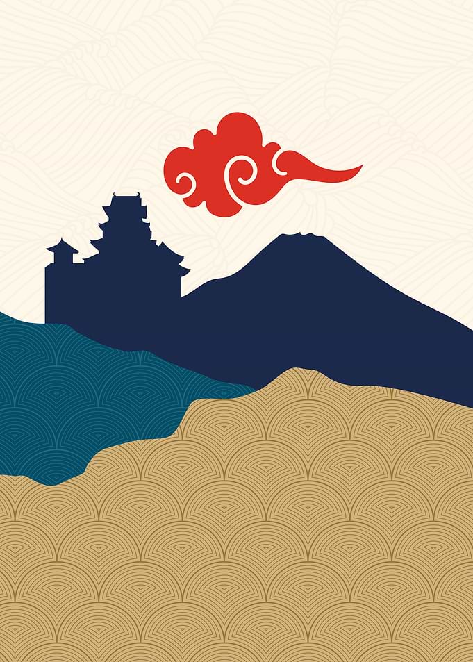 Japanese Temple Landscape