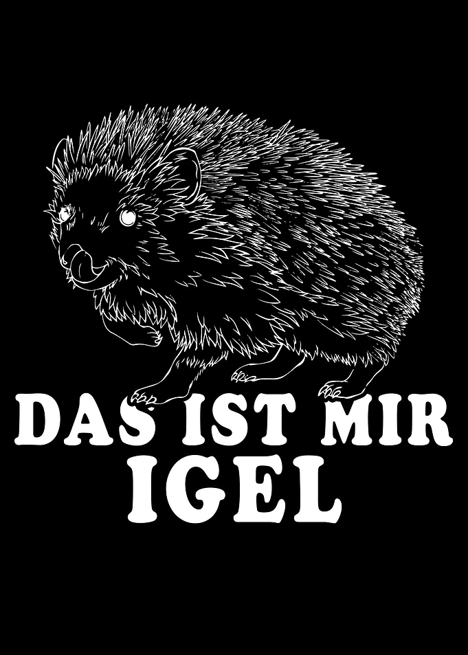 Witziger Igel Spruch Das