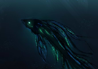Sea Monster underwater