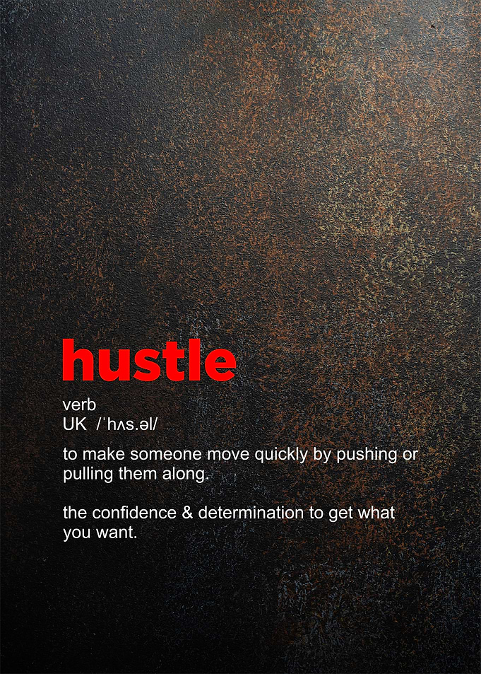 hustle definition poster