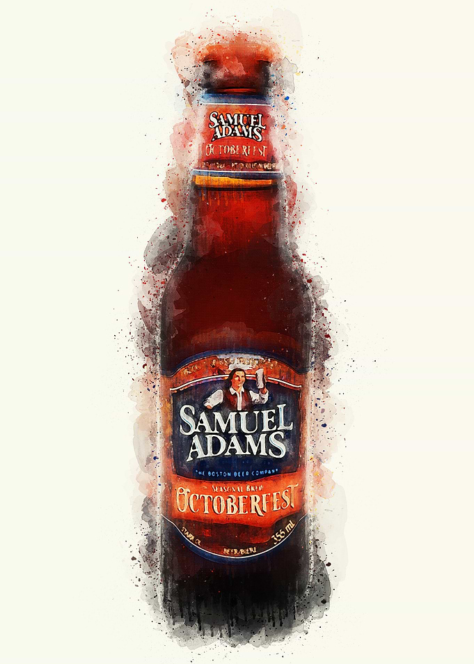 Vintage Beer Watercolor