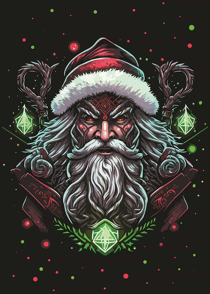 Santa Clause pop art