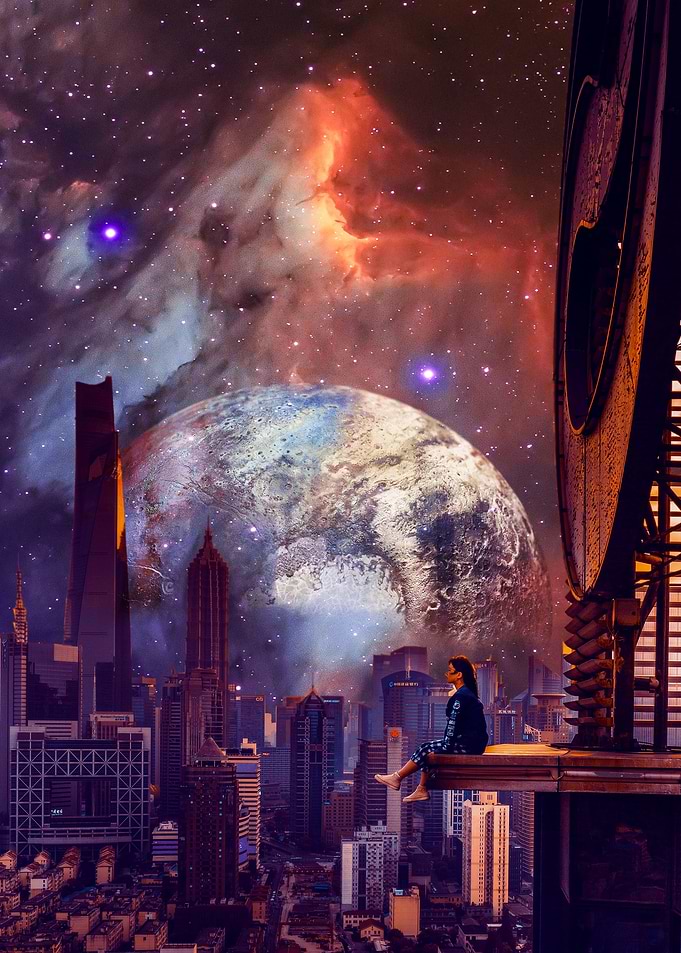 City Space Outer Galaxy