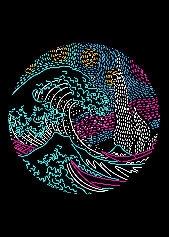 Neon Wave Stars