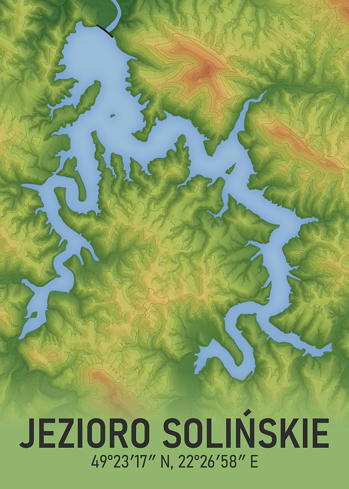 Lake Solina Topographic