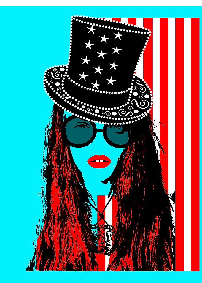 American flag background