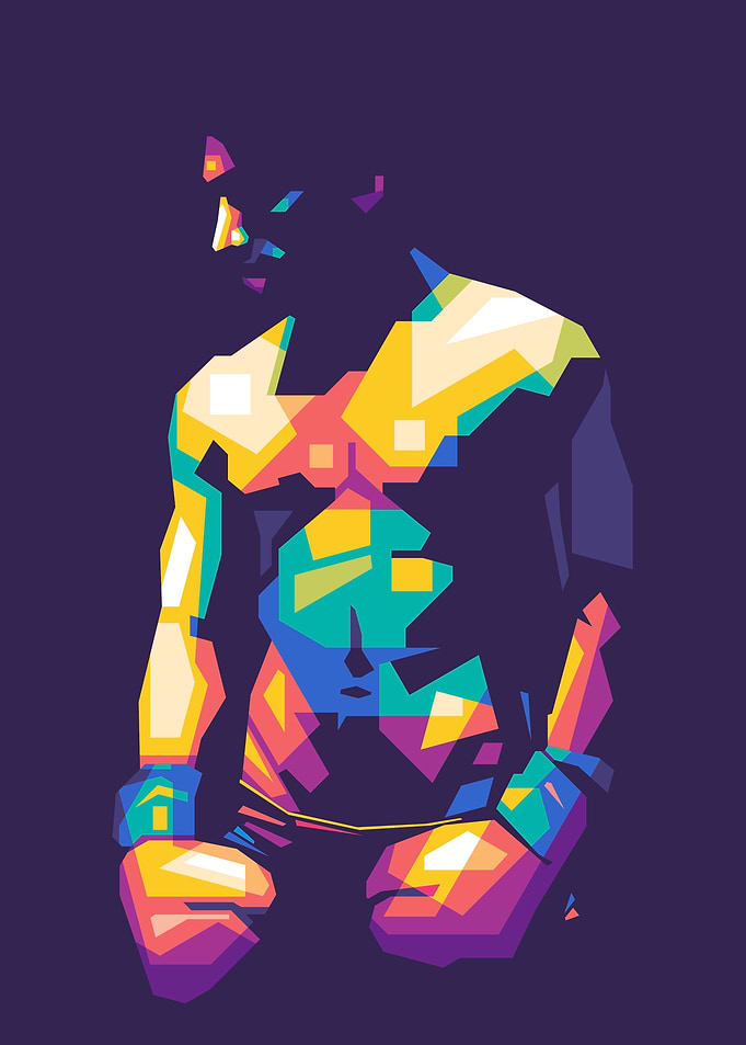 WPAP Boxing Athlete Art