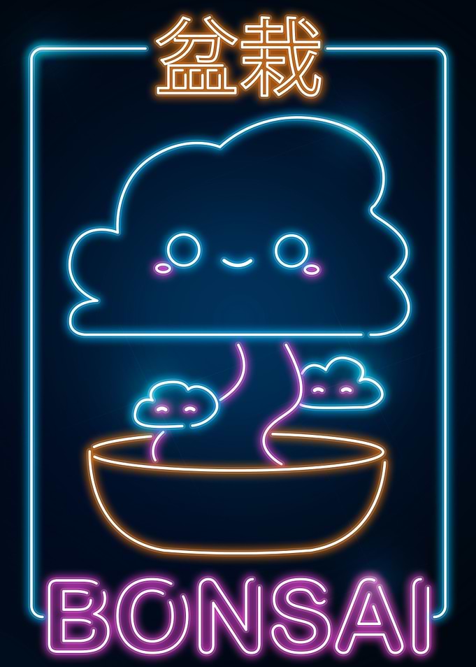 Retro Kawaii Bonzai