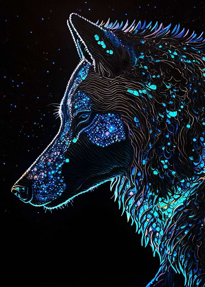 Paint Black Wolf
