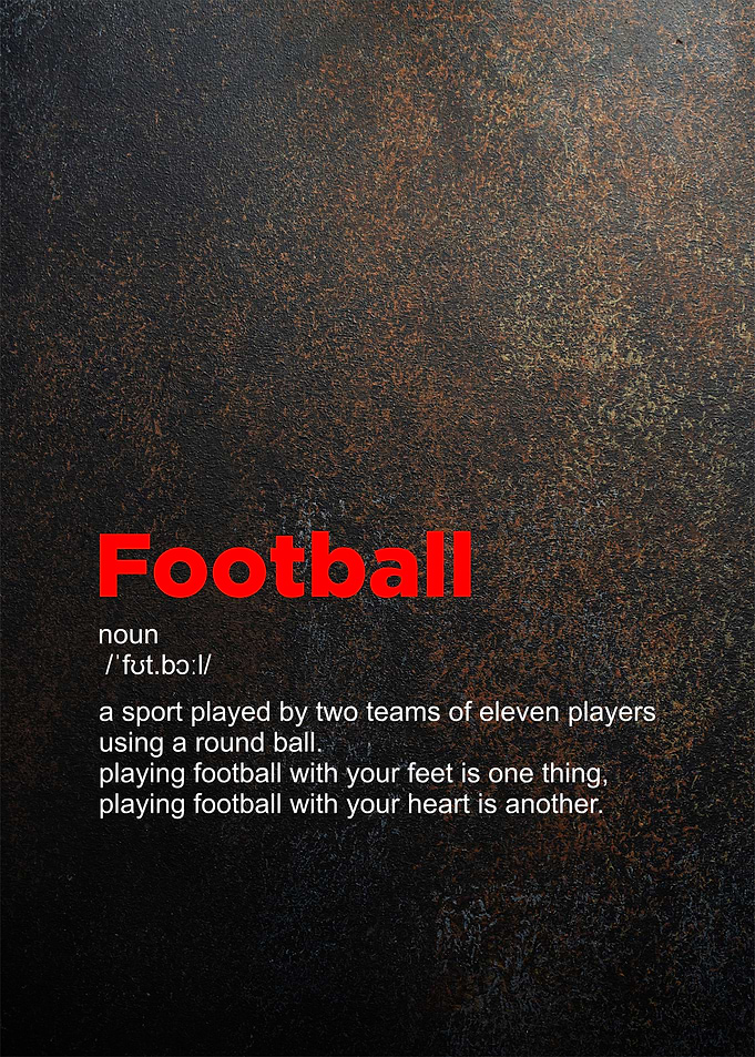 football definition poster