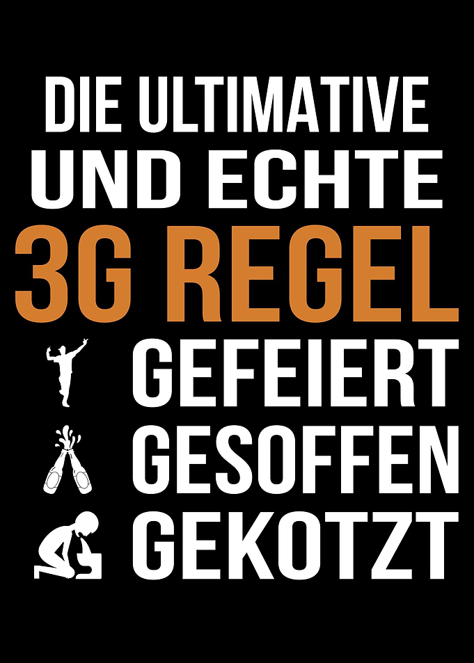 3G Regel Funshirt Herren