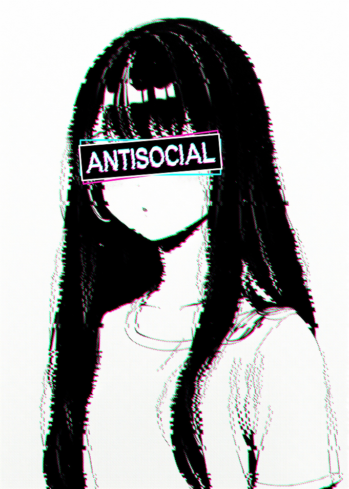 Antisocial Sad Girl Glitch