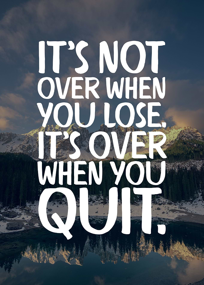 It Is Not Over
