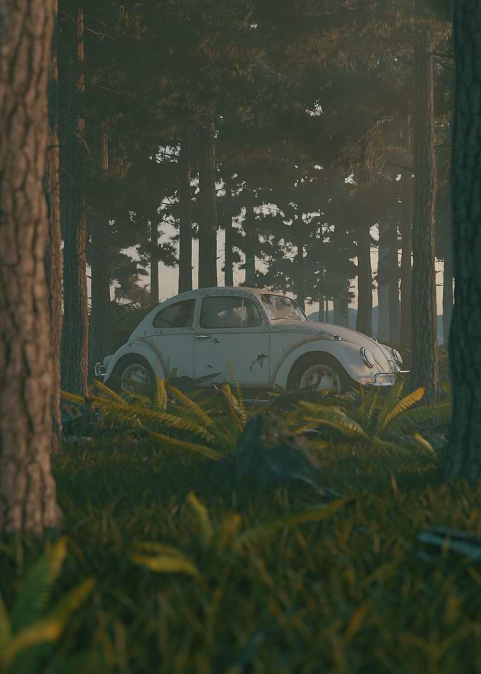 Abandoned Card 3D Render
