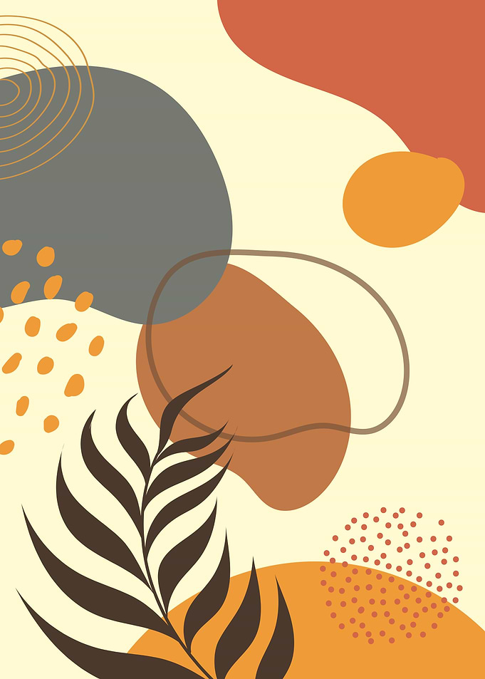 Aesthetic boho shapes